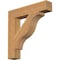 Ekena Millwork Funston Block Rough Sawn Bracket, Western Red Cedar, 4"W x 22"D x 22"H BKT04X22X22FST05RWR - alternate 1